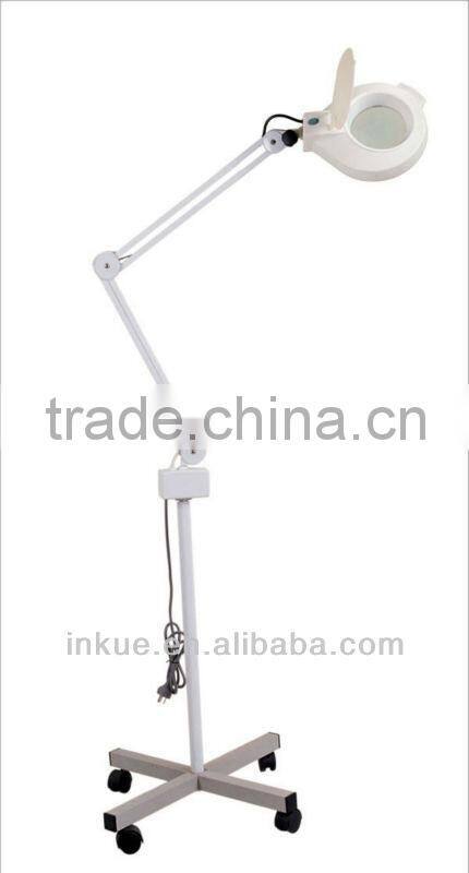 A-607 Magnifying Lamp Type folding magnifying glass lamp , standing good quality magnifying lamp 5x for beauty salon