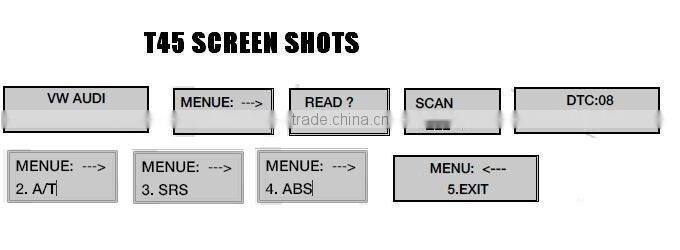 OBD II EOBD car code reader, OBD2 scanner, code scanner T45 for VAG