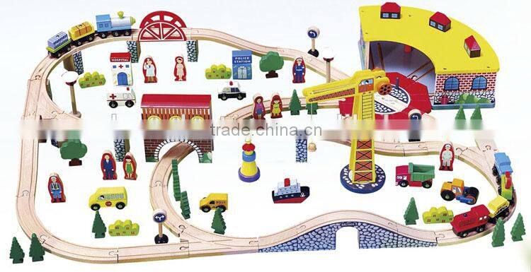 top sale wooden toy fire trucks OEM new design intelligent toy DIY trucks for kids EZ5085