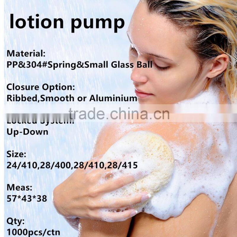 Custom left right lock pump sprayer cleaning lotion pump for bottle sprayer head 28 410 lotion pump