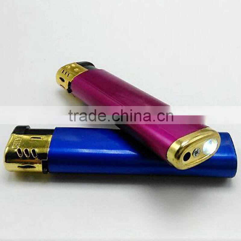 2016 Color flame butane torch lighter parts refillable for cigarette