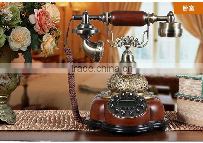 Wholesale wooden decorative old-fashioned telephone