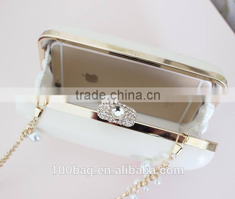 stylish fashion classical fancy print tassel pu leather clutch evening bag manufactures china