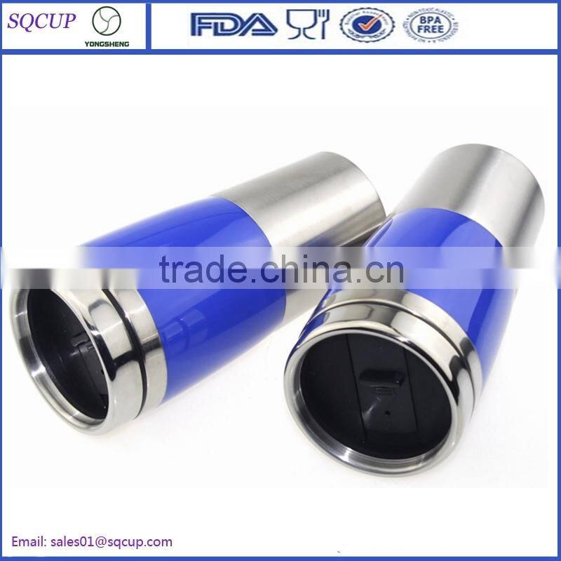 16-Ounce Capacity Auto travel coffee mug coffee cup vacuum tumbler with Lids and Cup Sleeves