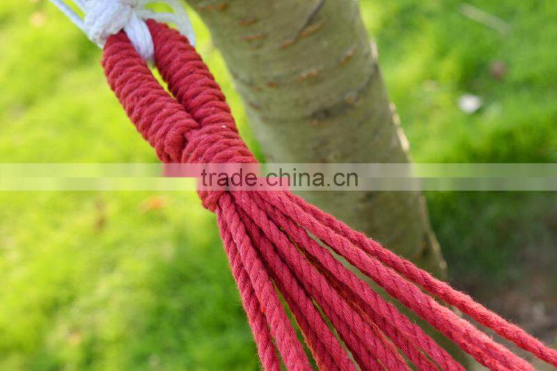 Solid outdoor leisure canvas double person hammock