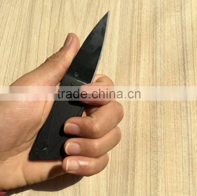 Fold Survival Credit Card Knife for camping equipment and survival kit
