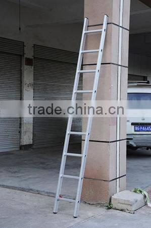 One-section step single straight aluminum ladder