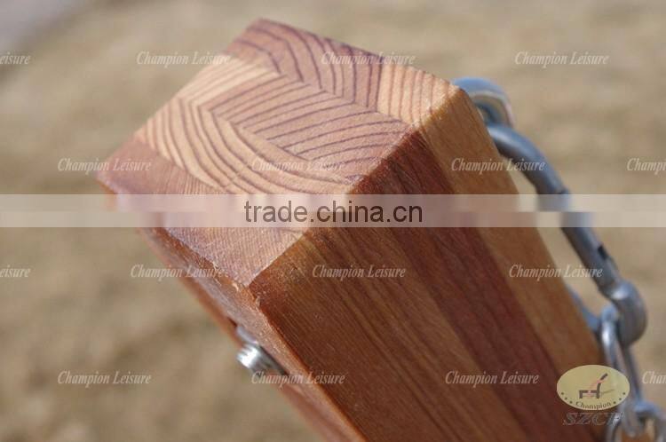 solid wood stand with hammock