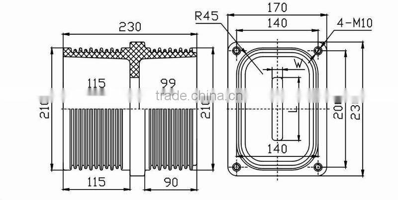12kV Epoxy Resin Wall Bushing Insulator