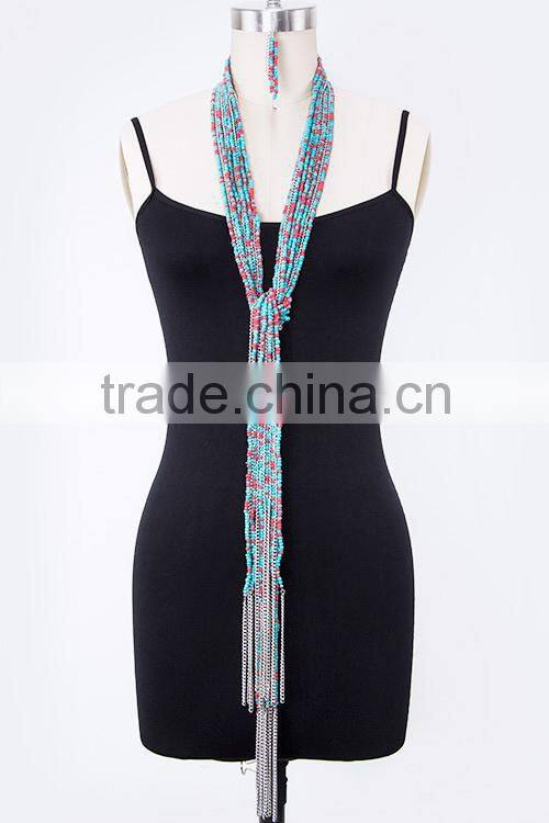 Marble Stone Lock Pendent Necklace