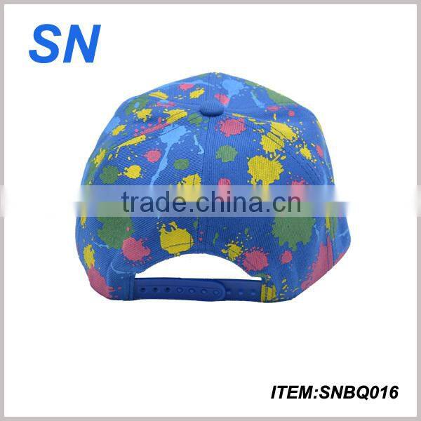 fashion custom 3D emboridery colourful snapback sun hat