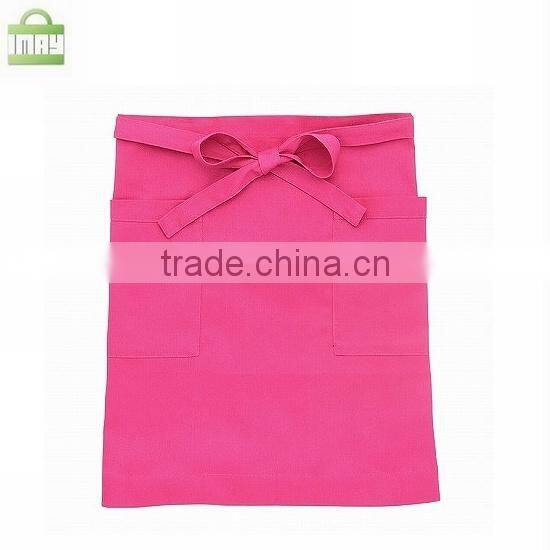 100% cotton waist apron,half apron with pocket