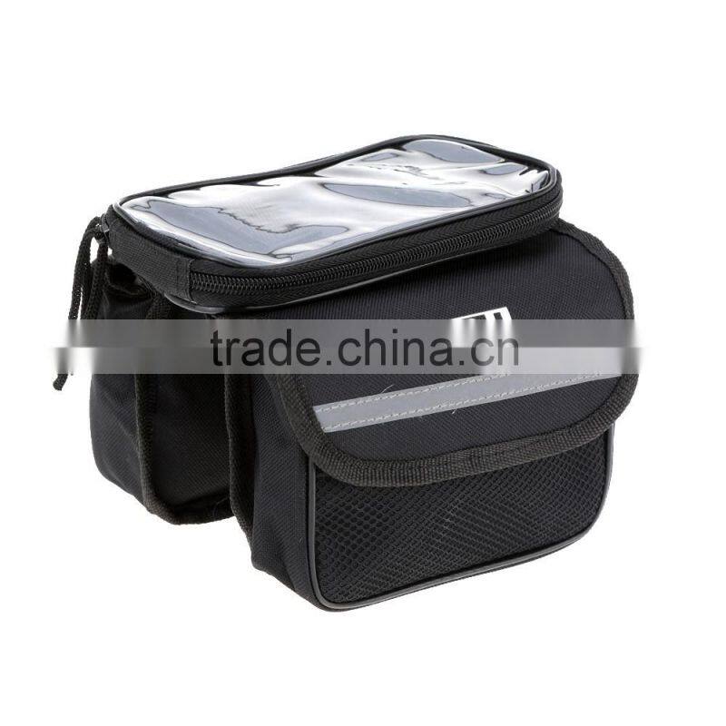 Outdoor Mountain Road Bike Bag Bicycle Front Tube Bag Cycling Phone Touch Screen Pouch Pannier Bike Bags Bicycle Accessories