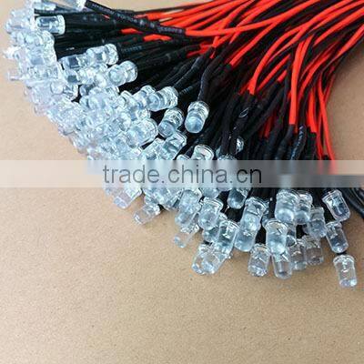 5mm 12V LED indicator with 20cm wire