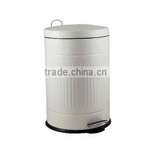 galvanized powder pedal waste bin