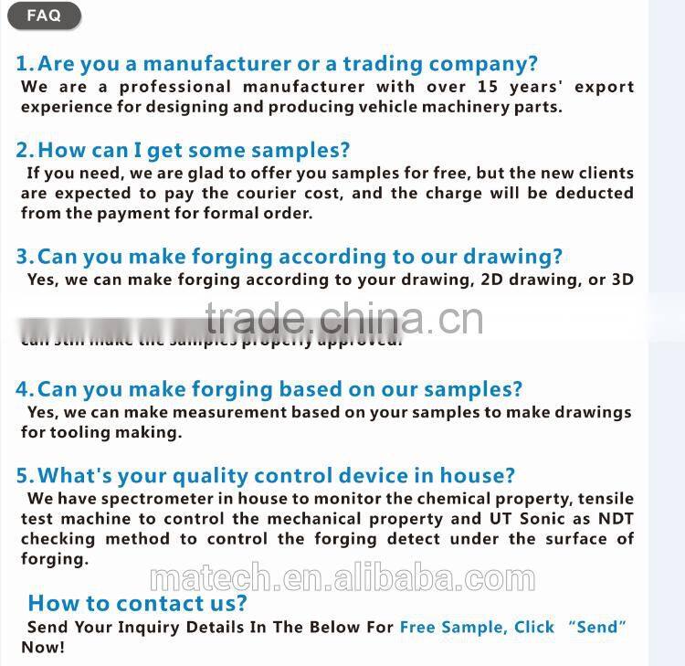 OEM Tractor Drive Shaft With CNC Machining