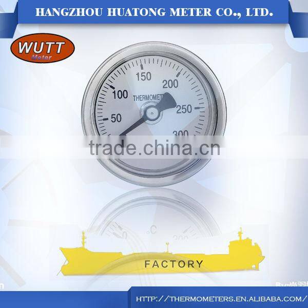 Factory promotional bezel ring 52mm wutt bimetal Small Thermometer
