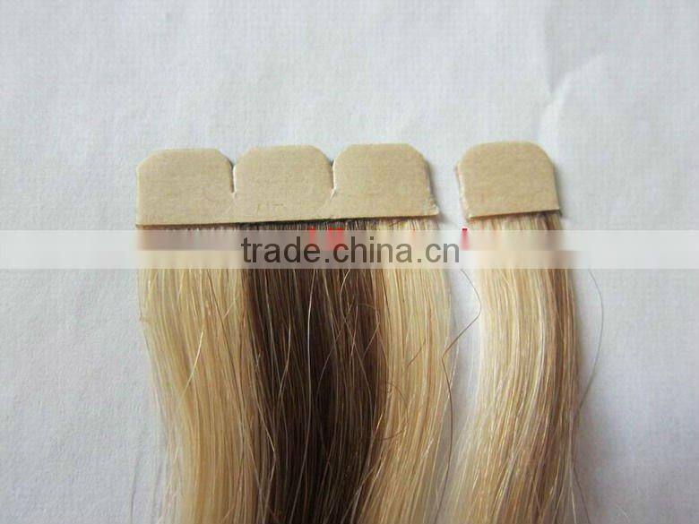 New using Double Tape Hair Extension,tape hair used with machine weft together