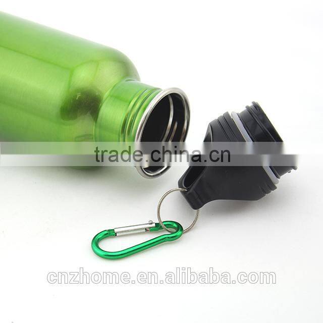 Slim shape Unique Wide Mouth Stainless Steel Sports Water Bottle