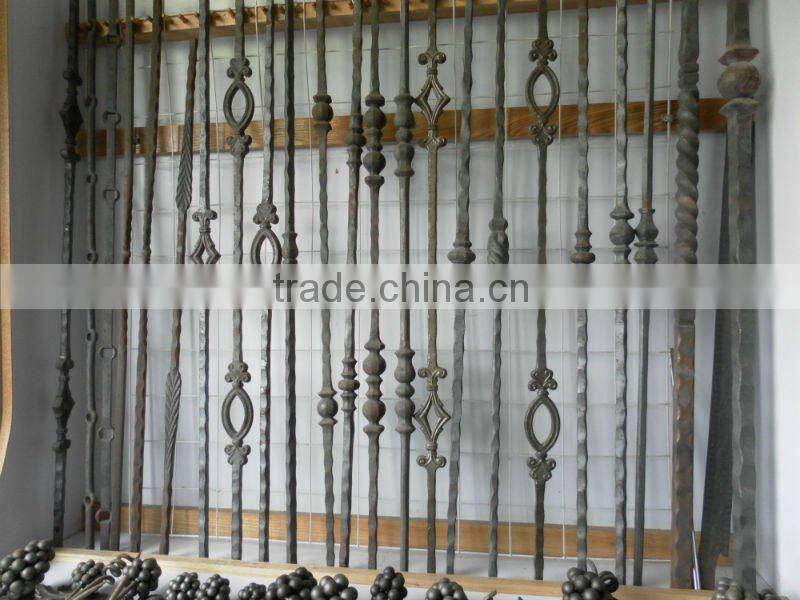 Staircase guardrail wrought iron baluster