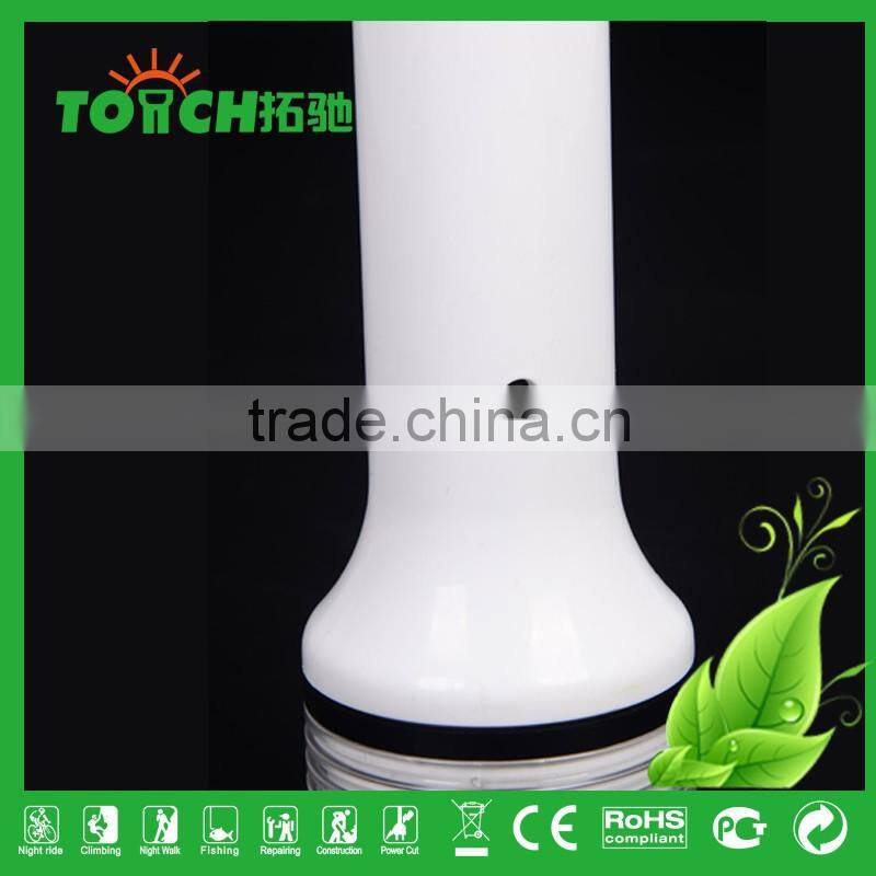 ABS Plastic Rechargeable LED Flashlights with Charger multifunctional flashlight colorful for outrdoor hunting or camping