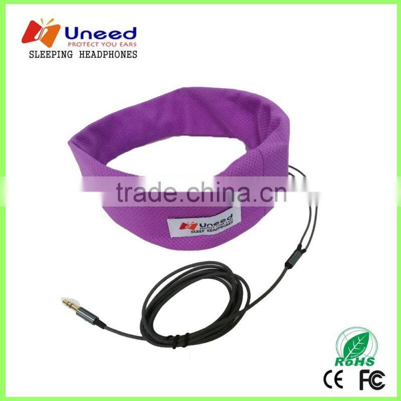 Works Great Cool meterial Headband Headphone Noise Cancelling Sports Headset