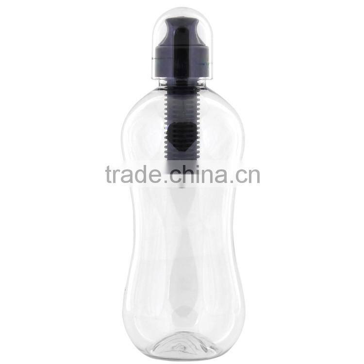 550ML Carbon Filter Water Bottle,PET Water Bottle With Filter,Water Filter Bottle