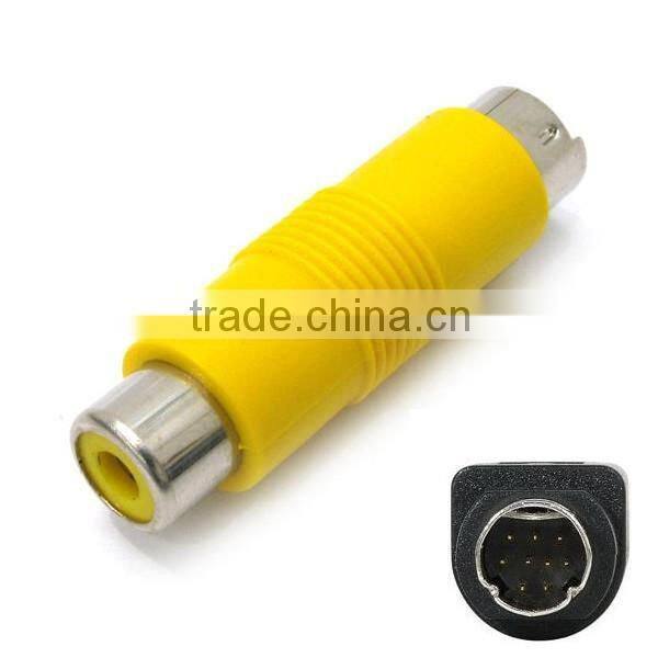 8PIN S-video to RCA Female adapter