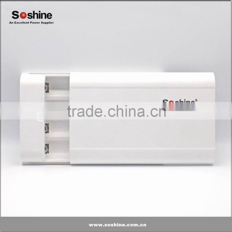 4X18650 battery diy power bank case soshine E3