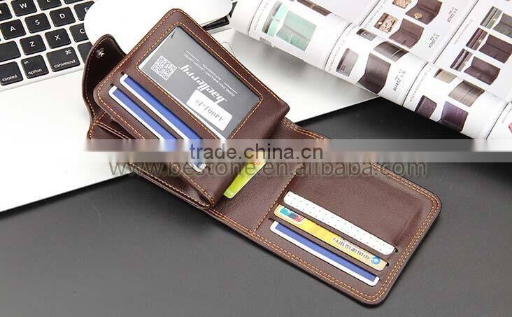 Quality Men Zipper Folding Men Wallet Purse Gift