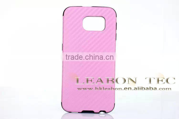 high quality ultrathin carbon fiber style Soft TPU Back Cover Case For Samsung Galaxy S6