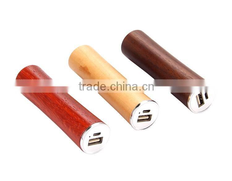 2016 hot selling wooden power bank portable mobile 2200mAh