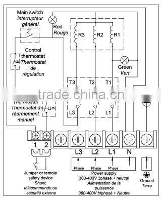 Type 9SWM, Extra short Immersion heater , Coiled Heating elements dia. 8 mm