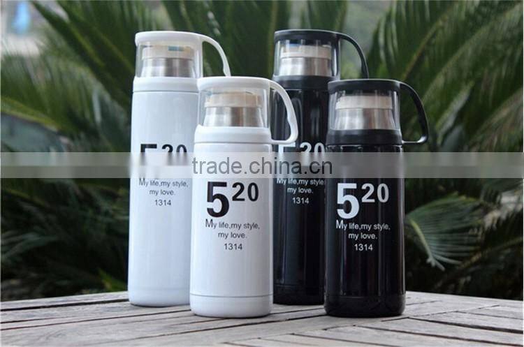 Stainless steel thermos flask with cup 360ml/500ml
