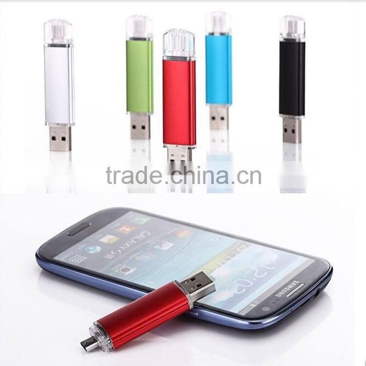 Customize laser engraving branded android phone 8GB, 16GB, 32GB high speed otg usb flash memory pen drive sticks