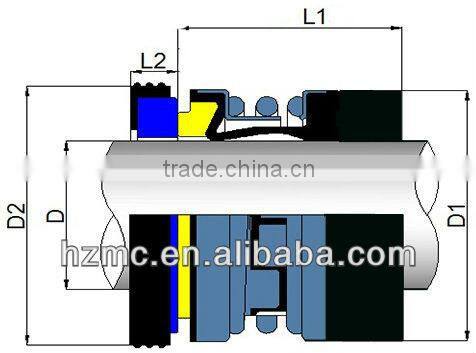 John Crane Type 2100L1K Impeller Pump Seal