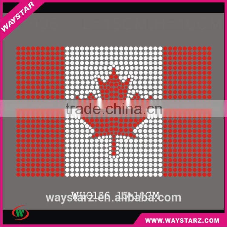 Canada Flag Rhinesone Transfer Patterns