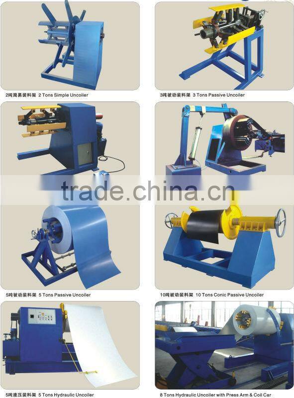 European Color uncoiler straightener feeder