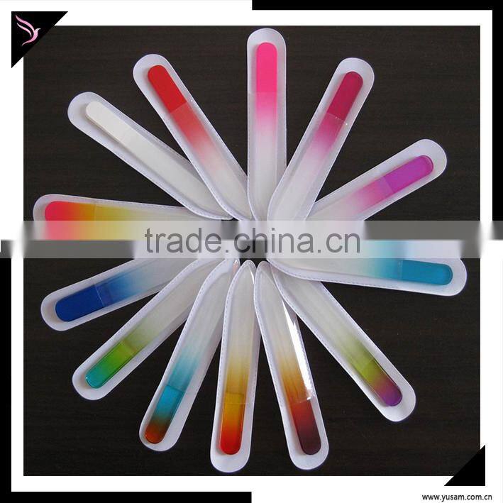 Durable crystal glass nail file buffer/ art file tools/ wholesale supplier glass nail file