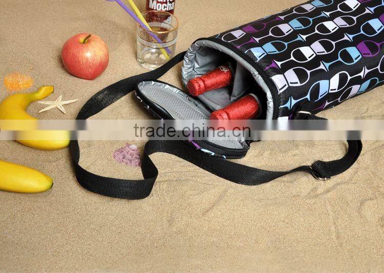 two bottles outdoor picnic insulated cooler wine cooler bag