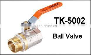 Factory Stock brass ball valve price TMOK Brand Size 1/2'' to 1'' BSP Thread Iron handles with pvc credit insurance support