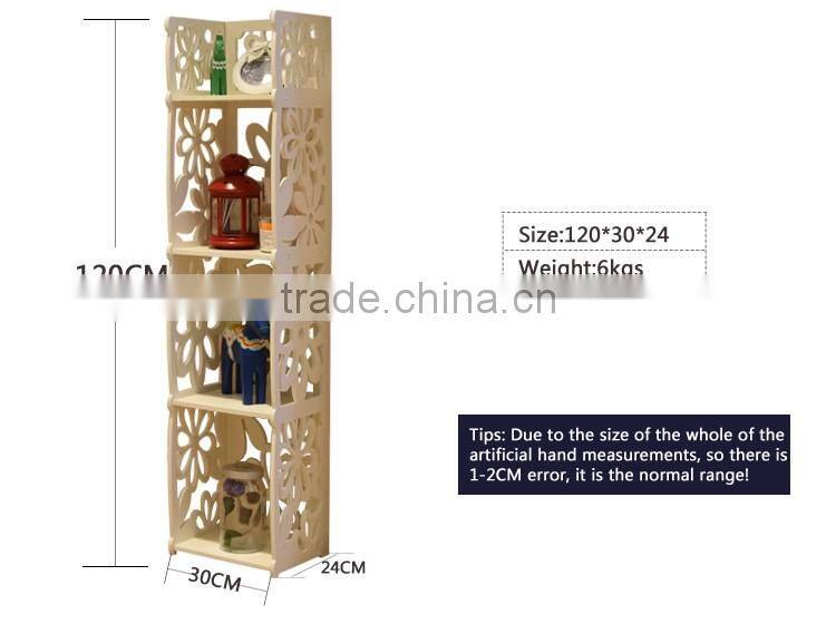 Hot Selling Model Wooden Corner Bookcase