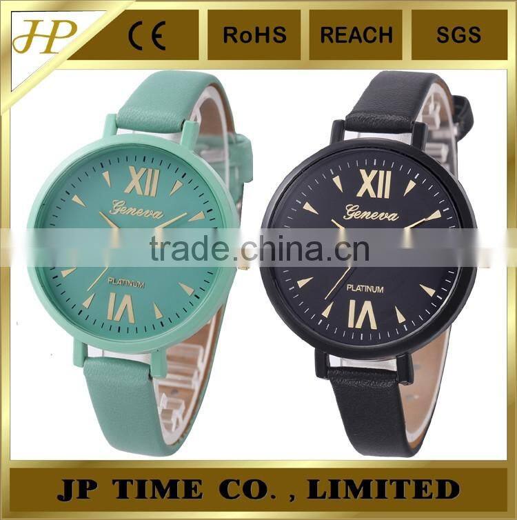 cute leather band waterproof analog quartz davena watch OEM&ODM offer