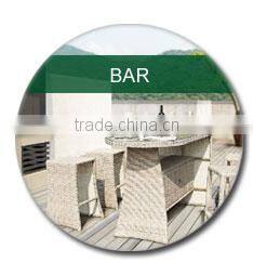 Waterproof rattan sofa set with cushion