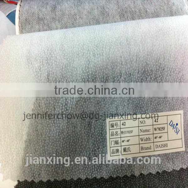 Double dot fusible non woven fabric for interlining