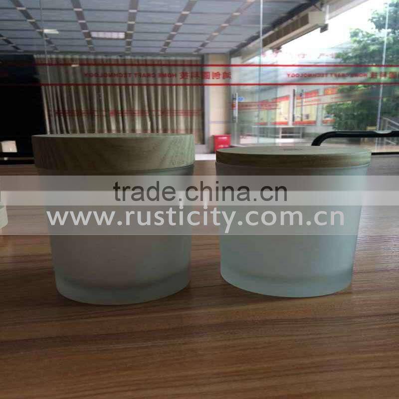 Wholesale black glass candle jar for scented soy candle glass , candle jars wholesale made in Shenzhen