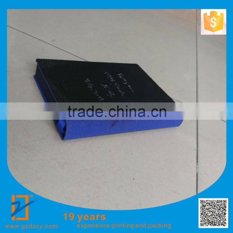 Custom notebook, leather notebook, black blue notebook, free shipping