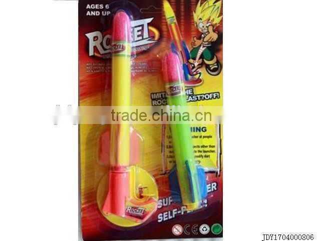 Newest eva rocket shooter toy,foam flying rocket shooting toy,eva shooter toy