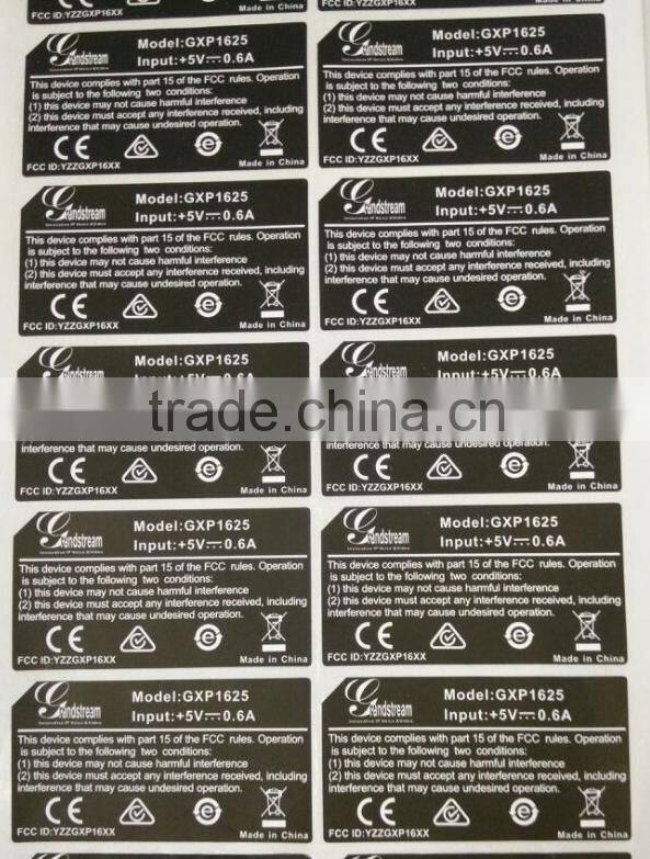 Caoyuan custom printed adhesive label from shenzhen factory