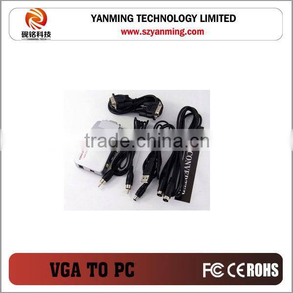 vga to video conversion VGA to PC Monitor VGA Converter Adapter